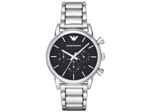 Armani AR1853 Men's Classic Chronograph Black Dial Steel Bracelet Watch Armani AR1853 Men's Classic Chronograph Black Dial Steel Bracelet Watch