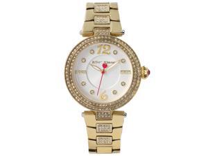 Betsey Johnson BJ00451-02 Women's White Dial Yellow Gold Steel Bracelet Crystal Betsey Johnson BJ00451-02 Women's White Dial Yellow Gold Steel Bracelet Crystal