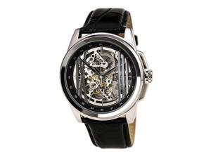 Kenneth Cole KC8100 Men's New York Automatic Silver Skeleton Dial Black Leather Kenneth Cole KC8100 Men's New York Automatic Silver Skeleton Dial Black Leather