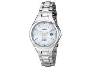Seiko SUT205 Women's Solar Core Blue MOP Dial Titanium Bracelet Quartz Watch Seiko SUT205 Women's Solar Core Blue MOP Dial Titanium Bracelet Quartz Watch