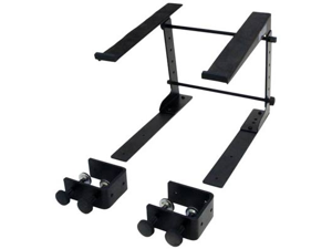 Seismic Audio - COMS4 - Mountable Table Top or Desk Laptop Stand with Shelf - Adjustable Height and Width - Steel rack for Laptop Computer, Keyboard, etc Seismic Audio - COMS4 - Mountable Table Top or Desk Laptop Stand with Shelf - Adjustable Height and Width - Steel rack for Laptop Computer, Keyboard, etc