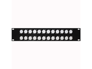 Seismic Audio - SARLBL24 -2U Rack Panel - Pre-Punched 24 "D Size" Holes - 2U Units 2 Space Seismic Audio - SARLBL24 -2U Rack Panel - Pre-Punched 24 "D Size" Holes - 2U Units 2 Space