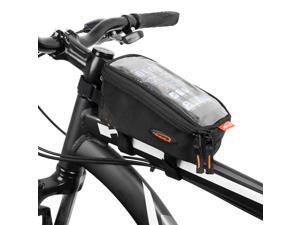 IBERAUSA Top Tube Bag with Large Clear Zippered Screen Pocket on Top for 6" Phone Screens, Soft Grip Non-Scratch Base, IB-TB8 IBERAUSA Top Tube Bag with Large Clear Zippered Screen Pocket on Top for 6" Phone Screens, Soft Grip Non-Scratch Base, IB-TB8