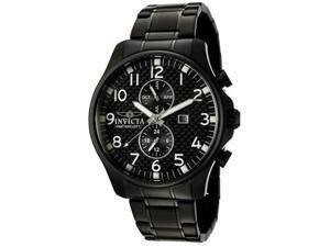 Men's Invicta II 383 Black Carbon Fiber Dial Black Ion Plated Stainless Steel Watch Men's Invicta II 383 Black Carbon Fiber Dial Black Ion Plated Stainless Steel Watch