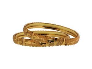 Gold Filled Carved Design Bangle Bracelet Set Gold Filled Carved Design Bangle Bracelet Set