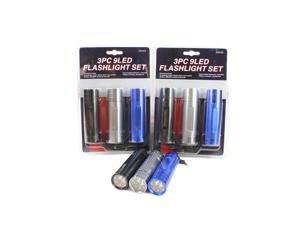 Neiko Super-Bright 9-LED Compact Aluminum Flashlight (Pack of 9) Neiko Super-Bright 9-LED Compact Aluminum Flashlight (Pack of 9)