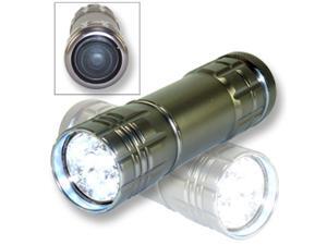 Neiko Super-Bright 9 LED Heavy-Duty Compact Aluminum Flashlight - Gunmetal Silver Color Neiko Super-Bright 9 LED Heavy-Duty Compact Aluminum Flashlight - Gunmetal Silver Color