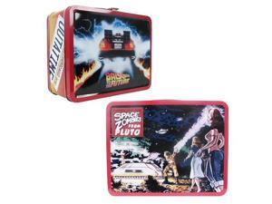 Back to the Future Outatime Retro Style Tin Tote Lunch Box Back to the Future Outatime Retro Style Tin Tote Lunch Box