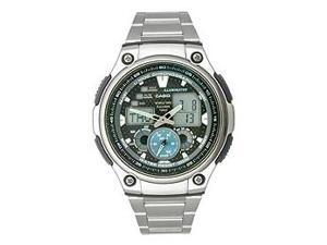 Casio AQ-190WD-1AV Men's Multi-Task Gear Analog & Digital Stainless Steel Watch Casio AQ-190WD-1AV Men's Multi-Task Gear Analog & Digital Stainless Steel Watch