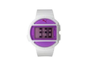 Puma Half Time Purple Digital White Polyurethane Ladies Watch PU910892002 Puma Half Time Purple Digital White Polyurethane Ladies Watch PU910892002