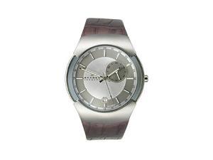 Skagen GMT with Date Leather Strap Men's watch #983XLSLD Skagen GMT with Date Leather Strap Men's watch #983XLSLD