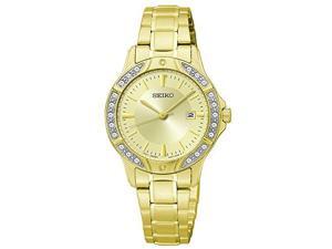 Seiko Three-Hand Date Stainless Steel - Gold-Tone Women's watch #SUR874 Seiko Three-Hand Date Stainless Steel - Gold-Tone Women's watch #SUR874