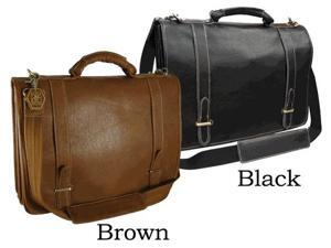 Traditional Double Slip-in Leather Executive Briefcase (#2760-02) Traditional Double Slip-in Leather Executive Briefcase (#2760-02)