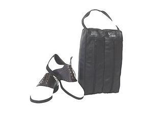 Black Leather Golf Shoe Bag (#725-0) Black Leather Golf Shoe Bag (#725-0)