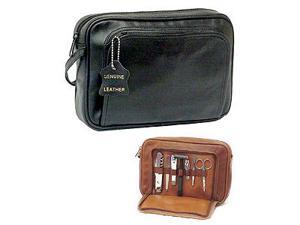 Leather Travel Toiletry Bag (#25-02) Leather Travel Toiletry Bag (#25-02)