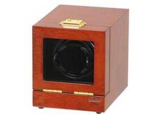 Single Watch Winder Mahogany Wood w/LCD Display Single Watch Winder Mahogany Wood w/LCD Display