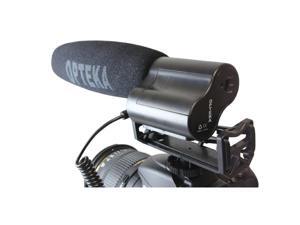 Opteka VM-100 Video Condenser Shotgun Microphone with Shock Mount and Fuzzy Windscreen for Digital SLR Cameras and Camcorders Opteka VM-100 Video Condenser Shotgun Microphone with Shock Mount and Fuzzy Windscreen for Digital SLR Cameras and Camcorders