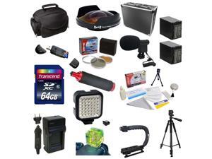 Special Edition Kit For Sony HDR-PJ650V, 64GB Memory Card, 5 Piece Filter Kit, 0.3X Ultra Fisheye Lens, 2 NP-FV100 Battery Packs, Charger, X-GRIP, HG-1 Handgrip, LED Light, Mini-Shotgun Mic and More Special Edition Kit For Sony HDR-PJ650V, 64GB Memory Card, 5 Piece Filter Kit, 0.3X Ultra Fisheye Lens, 2 NP-FV100 Battery Packs, Charger, X-GRIP, HG-1 Handgrip, LED Light, Mini-Shotgun Mic and More