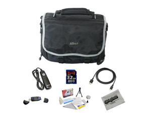 Shooter Package For The Nikon DF, D4, D3X, D800, D800E, D610, D600, D300S, D7100, D7000, D5300, D5200, D5100, D3200 and D3100Featuring Nikon Deluxe Gadget Bag, 32GB Opteka Class 10 Memory Card + More Shooter Package For The Nikon DF, D4, D3X, D800, D800E, D610, D600, D300S, D7100, D7000, D5300, D5200, D5100, D3200 and D3100Featuring Nikon Deluxe Gadget Bag, 32GB Opteka Class 10 Memory Card + More