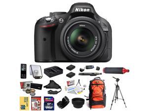 Nikon D5200 Digital SLR Camera & 18-55mm G VR DX AF-S Zoom Lens (Black) With 64GB Memory Card, 2 EN-EL14 Batteries + Charger, 5 PC Filter, HDMI Cable, Nikon Case, Tripod, HG-1, $50 Gift Card and more Nikon D5200 Digital SLR Camera & 18-55mm G VR DX AF-S Zoom Lens (Black) With 64GB Memory Card, 2 EN-EL14 Batteries + Charger, 5 PC Filter, HDMI Cable, Nikon Case, Tripod, HG-1, $50 Gift Card and more