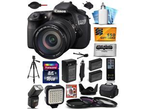Canon EOS 60D 18 MP CMOS Digital SLR Camera with EF-S 18-200mm f/3.5-5.6 IS Lens includes 16GB Memory + Large Case + Tripod + Flash + Video Light + 2 Batteries + Shutter Remote +$50 Gift Card 4460B016 Canon EOS 60D 18 MP CMOS Digital SLR Camera with EF-S 18-200mm f/3.5-5.6 IS Lens includes 16GB Memory + Large Case + Tripod + Flash + Video Light + 2 Batteries + Shutter Remote +$50 Gift Card 4460B016