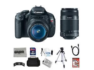 Canon EOS Rebel T3i 18 MP CMOS Digital SLR Camera with EF-S 18-55mm f/3.5-5.6 IS II Zoom Lens & EF-S 55-250mm f/4.0-5.6 IS Telephoto Zoom Lens + 16GB Deluxe Accessory Kit Canon EOS Rebel T3i 18 MP CMOS Digital SLR Camera with EF-S 18-55mm f/3.5-5.6 IS II Zoom Lens & EF-S 55-250mm f/4.0-5.6 IS Telephoto Zoom Lens + 16GB Deluxe Accessory Kit