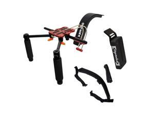 Opteka CXS-2 Dual-Grip Video Shoulder Stabilizer Support System with 15mm Accessory Rod, CBW-1 Counterweight and CXSB-1 Shoulder Strap Belt Opteka CXS-2 Dual-Grip Video Shoulder Stabilizer Support System with 15mm Accessory Rod, CBW-1 Counterweight and CXSB-1 Shoulder Strap Belt