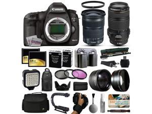 Canon EOS 5D Mark 3 DSLR Digital Camera + 24-105mm STM + 70-300mm IS USM Lens + 128GB Memory + 2 Batteries + Charger + LED Video Light + Backpack + Case + Filters + Auxiliary Lenses + More Canon EOS 5D Mark 3 DSLR Digital Camera + 24-105mm STM + 70-300mm IS USM Lens + 128GB Memory + 2 Batteries + Charger + LED Video Light + Backpack + Case + Filters + Auxiliary Lenses + More