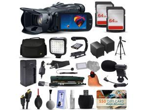 Canon VIXIA HF G30 HFG30 HD Camcorder Video Camera + 128GB Boardcasting Filmmaker's Package with LED Night Light + Tripod + Monopod + Action Stabilizer + Handgrip + Microphone + More Canon VIXIA HF G30 HFG30 HD Camcorder Video Camera + 128GB Boardcasting Filmmaker's Package with LED Night Light + Tripod + Monopod + Action Stabilizer + Handgrip + Microphone + More