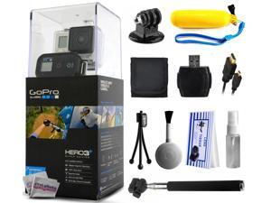 GoPro HERO3+ Hero 3+ Plus Black Edition Camera CHDHX-302 with Floaty Bobber + Selfie Stick + HDMI Cable + MicroSD Reader + Card wallet + Tripod Adapter + Cleaning Kit GoPro HERO3+ Hero 3+ Plus Black Edition Camera CHDHX-302 with Floaty Bobber + Selfie Stick + HDMI Cable + MicroSD Reader + Card wallet + Tripod Adapter + Cleaning Kit