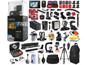 GoPro HERO3+ Hero 3+ Plus Black CHDHX-302 with 128GB Memory + LCD Display + Filters + 4 Batteries + Skeleton Housing + Microphone + X-Grip + LED Light + Car Mount + Travel Case + Selfie Stick + More GoPro HERO3+ Hero 3+ Plus Black CHDHX-302 with 128GB Memory + LCD Display + Filters + 4 Batteries + Skeleton Housing + Microphone + X-Grip + LED Light + Car Mount + Travel Case + Selfie Stick + More