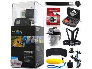 GoPro HERO3+ Hero 3+ Plus Black Edition Camera CHDHX-302 + 64GB Ultra Memory + Premium Case + Head Strap + Selfie Stick + Chest Harness + Flexible Tripod + Floaty Bobber + MicroSD Card Reader + More GoPro HERO3+ Hero 3+ Plus Black Edition Camera CHDHX-302 + 64GB Ultra Memory + Premium Case + Head Strap + Selfie Stick + Chest Harness + Flexible Tripod + Floaty Bobber + MicroSD Card Reader + More