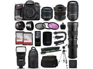 Nikon D7100 DSLR Digital Camera + 18-55mm VR II + 6.5mm Fisheye + 55-300mm VR + 420-1600mm Lens + Filters + 128GB Memory + Action Stabilizer + i-TTL Autofocus Flash + Backpack + Case + 70" Tripod Nikon D7100 DSLR Digital Camera + 18-55mm VR II + 6.5mm Fisheye + 55-300mm VR + 420-1600mm Lens + Filters + 128GB Memory + Action Stabilizer + i-TTL Autofocus Flash + Backpack + Case + 70" Tripod