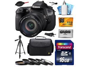 Canon EOS 60D 18 MP CMOS Digital SLR Camera with EF-S 18-200mm f/3.5-5.6 IS Lens includes 16GB Memory + Large Case + Tripod + 5 Piece UV-CPL-FL-ND4-10x Filters + Cleaning Kit + $50 Gift Card 4460B016 Canon EOS 60D 18 MP CMOS Digital SLR Camera with EF-S 18-200mm f/3.5-5.6 IS Lens includes 16GB Memory + Large Case + Tripod + 5 Piece UV-CPL-FL-ND4-10x Filters + Cleaning Kit + $50 Gift Card 4460B016
