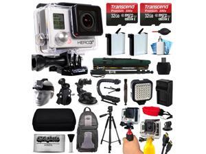 GoPro HERO3 Hero 3 Black Edition Camera Camcorder with 64GB Accessories Bundle includes 2x Battery + Backpack + Action Handle + Car Mount + Selfie Stick + Case + LED Video Light (CHDHN-301) GoPro HERO3 Hero 3 Black Edition Camera Camcorder with 64GB Accessories Bundle includes 2x Battery + Backpack + Action Handle + Car Mount + Selfie Stick + Case + LED Video Light (CHDHN-301)