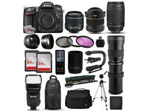 Nikon D7100 DSLR Digital Camera + 18-55mm VR II + 6.5mm Fisheye + 55-300mm VR + 420-1600mm Lens + Filters + 128GB Memory + Action Stabilizer + i-TTL Autofocus Flash + Backpack + Case + 70" Tripod Nikon D7100 DSLR Digital Camera + 18-55mm VR II + 6.5mm Fisheye + 55-300mm VR + 420-1600mm Lens + Filters + 128GB Memory + Action Stabilizer + i-TTL Autofocus Flash + Backpack + Case + 70" Tripod