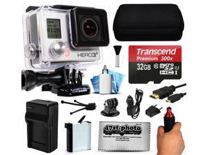 GoPro HERO3+ Hero 3+ Black Plus Edition Action Camera Camcorder with 32GB Best Value Accessory Bundle includes MicroSD Card + Stabilizer Grip + Extra Battery + Car Charger + Medium Case (CHDHX-302) GoPro HERO3+ Hero 3+ Black Plus Edition Action Camera Camcorder with 32GB Best Value Accessory Bundle includes MicroSD Card + Stabilizer Grip + Extra Battery + Car Charger + Medium Case (CHDHX-302)