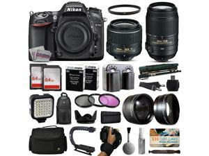 Nikon D7100 DSLR Digital Camera with 18-55mm VR II + 55-300mm VR Lens + 128GB Memory + 2 Batteries + Charger + LED Video Light + Backpack + Case + Filters + Auxiliary Lenses + $50 Gift Card + More! Nikon D7100 DSLR Digital Camera with 18-55mm VR II + 55-300mm VR Lens + 128GB Memory + 2 Batteries + Charger + LED Video Light + Backpack + Case + Filters + Auxiliary Lenses + $50 Gift Card + More!