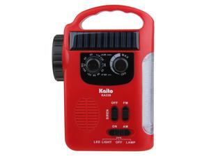 Kaito KA339 Solar & Crank AM/FM Emergency Radio with LED Lantern & Flashlight - Red Kaito KA339 Solar & Crank AM/FM Emergency Radio with LED Lantern & Flashlight - Red