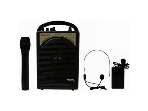 Hisonic HS122B-HL Rechargeable Portable PA System with Dual Microphones Black Hisonic HS122B-HL Rechargeable Portable PA System with Dual Microphones Black