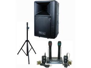 Hisonic PA-687S 80-Watt PA System with Dual VHF Wireless Microphone System Hisonic PA-687S 80-Watt PA System with Dual VHF Wireless Microphone System