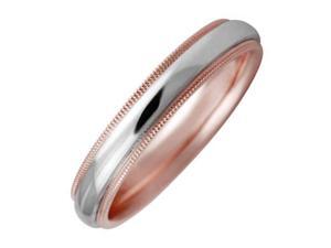 14K White Gold Womens Center Stripe Wedding Band (4.5mm) 14K White Gold Womens Center Stripe Wedding Band (4.5mm)