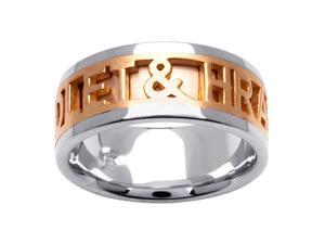 18K White Gold Womens Personalized Name Wedding Band (9mm) 18K White Gold Womens Personalized Name Wedding Band (9mm)