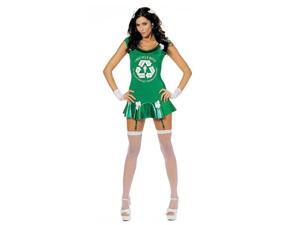 Adult Sexy Go Green Girl Costume Adult Sexy Go Green Girl Costume
