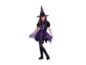 Childs Glitter Spider Witch Costume Childs Glitter Spider Witch Costume
