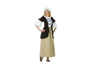 Colonial Lady Peasant Dress, Mopcap Colonial Lady Peasant Dress, Mopcap