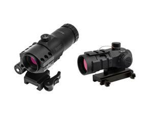 Burris AR-132 Tactical 4 MOA Reticle Red Dot Sight & Burris AR-Tripler w/ AR Piv Burris AR-132 Tactical 4 MOA Reticle Red Dot Sight & Burris AR-Tripler w/ AR Piv