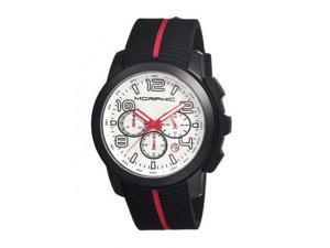 Morphic M22 Series Watch,Black Silicone Band,Red Hand,Black Bezel,Silver Analog Morphic M22 Series Watch,Black Silicone Band,Red Hand,Black Bezel,Silver Analog