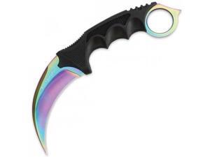 United Cutlery Honshu Karambit Knife,4in,Black Rubber Handle,Titanium Rainbow UC United Cutlery Honshu Karambit Knife,4in,Black Rubber Handle,Titanium Rainbow UC