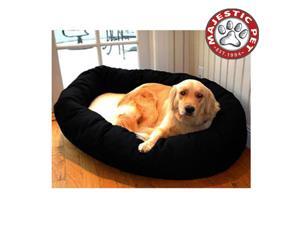Majestic Pet Medium 32" Donut Dog Bed (32"x28"x10") BLACK & SHERPA Majestic Pet Medium 32" Donut Dog Bed (32"x28"x10") BLACK & SHERPA